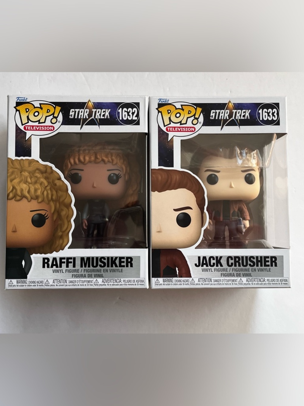 Funko Pop Raffi Musiker and Jack Crusher 1632 and 1634